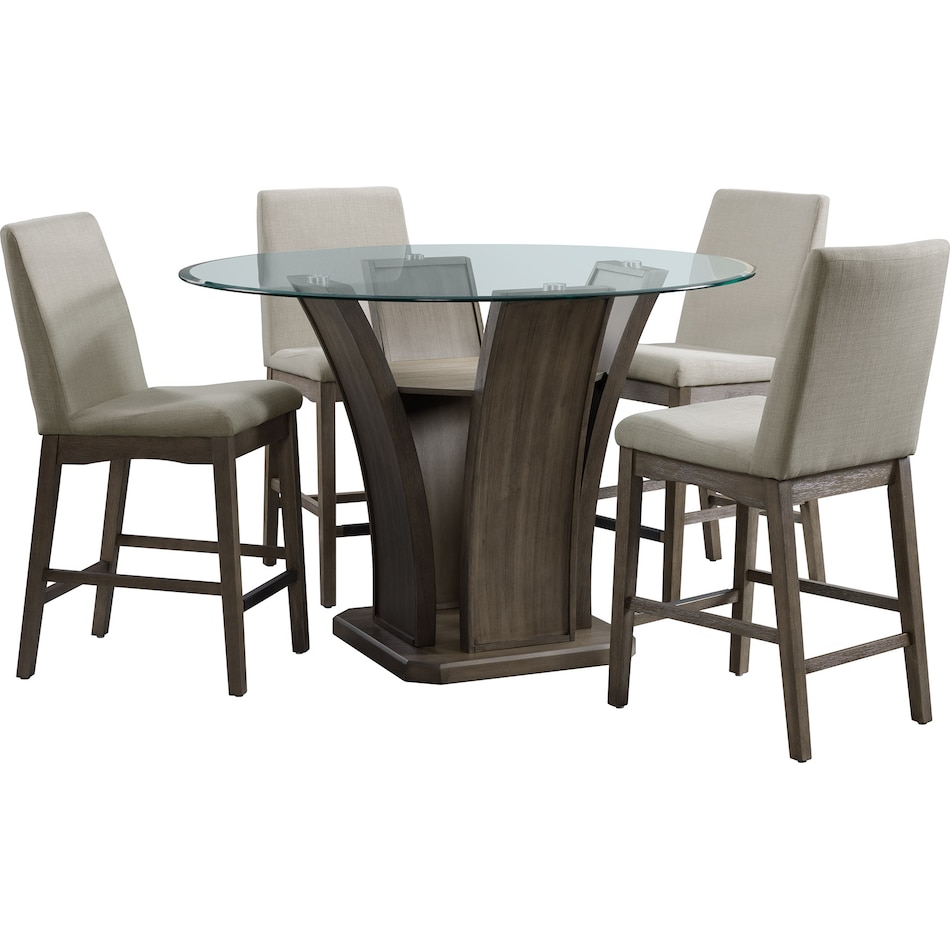 dapper dining  dapper walnut counter chair   