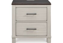 darborn gray brown nightstand   