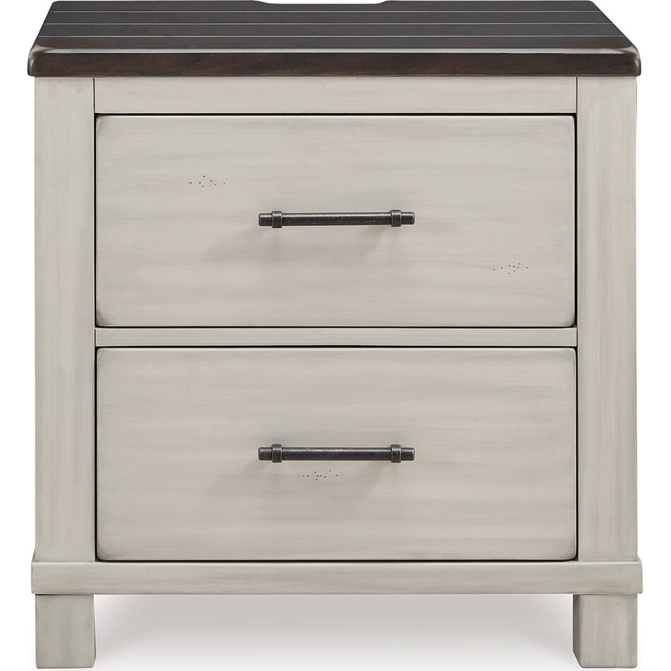 darborn gray brown nightstand   