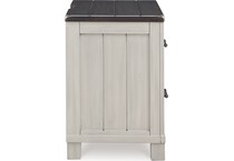 darborn gray brown nightstand   