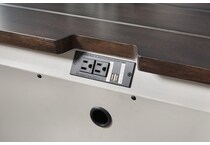 darborn gray brown nightstand   