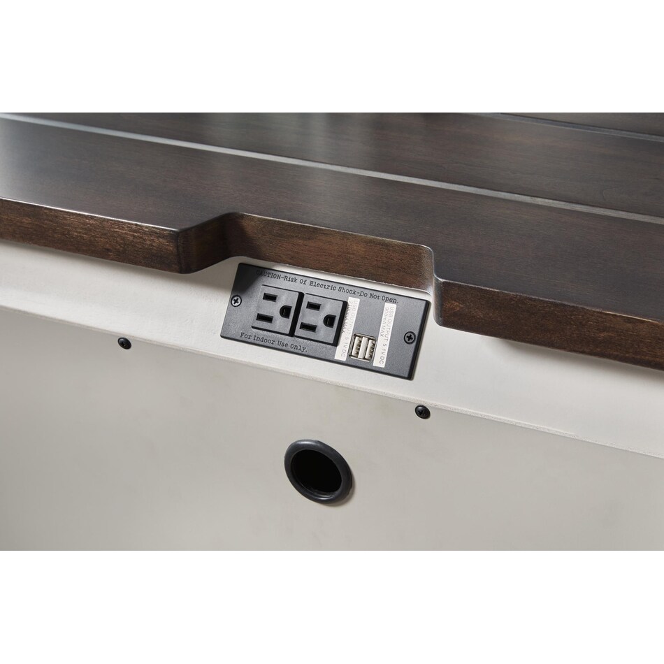 darborn gray brown nightstand   