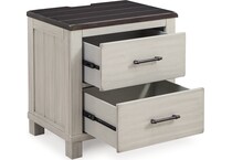 darborn gray brown nightstand   