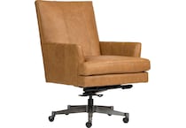 darby venetian caramel desk chair   