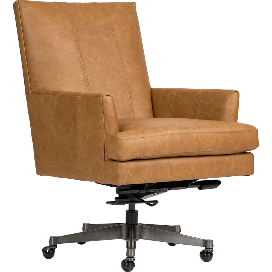darby venetian caramel desk chair   