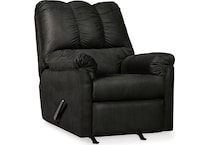 darcy black recliner   