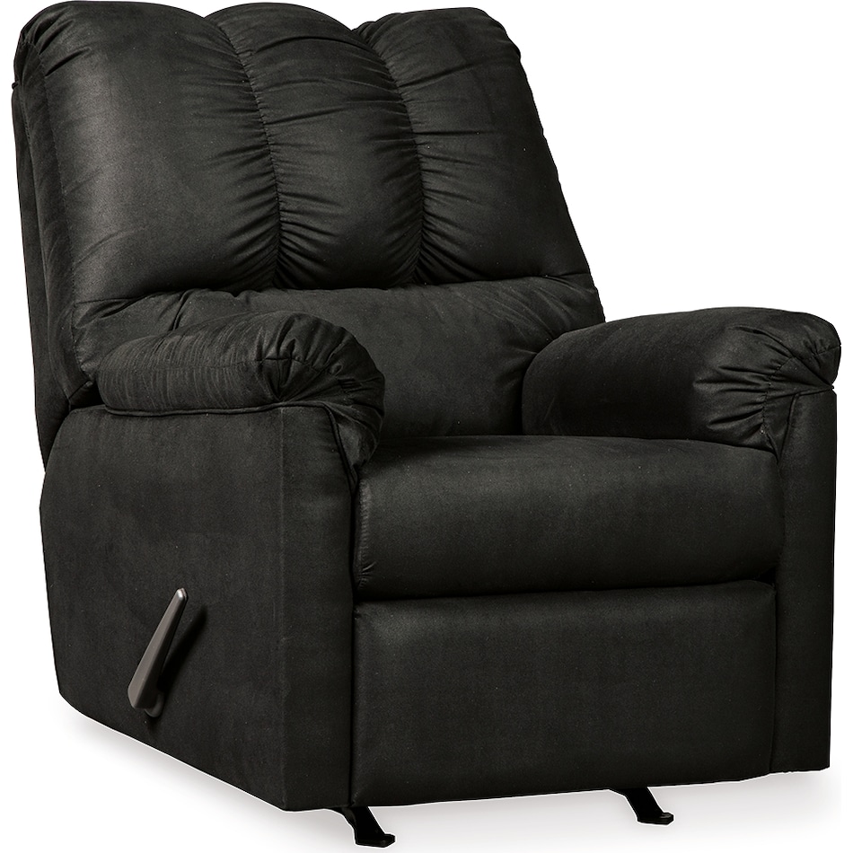 darcy black recliner   