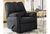 darcy black recliner   