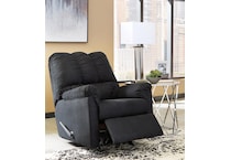 darcy black recliner   