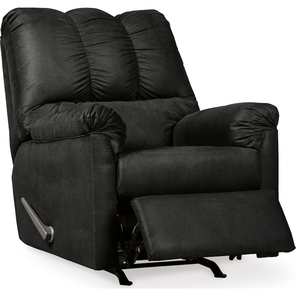 darcy black recliner   