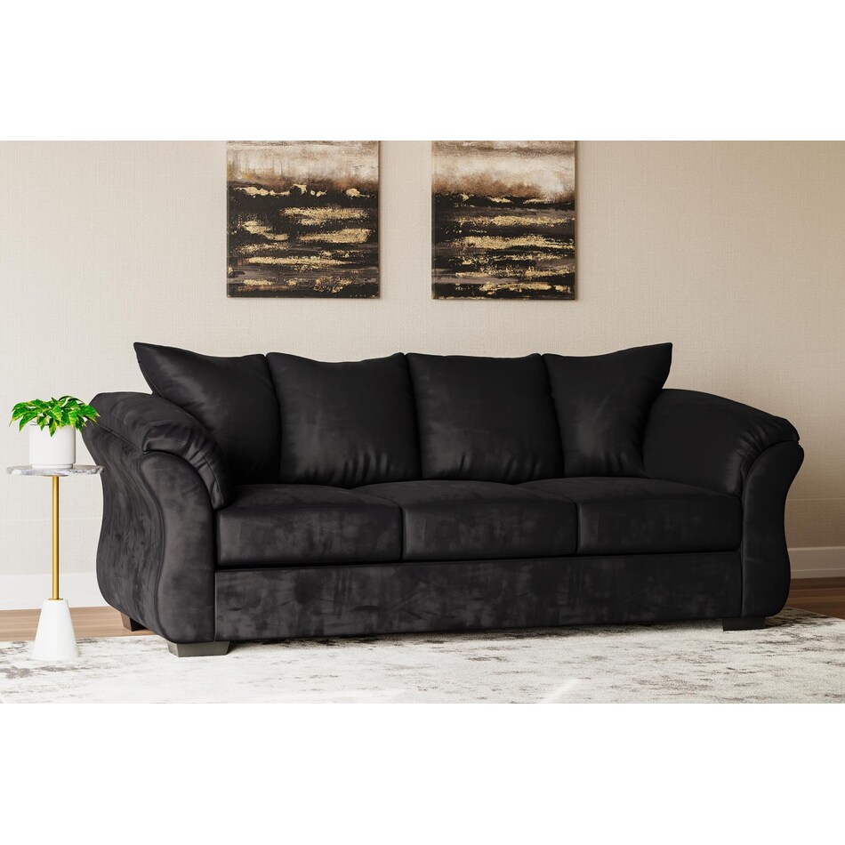 darcy black sofa   