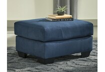 darcy blue cocktail ottoman   