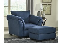 darcy blue cocktail ottoman   