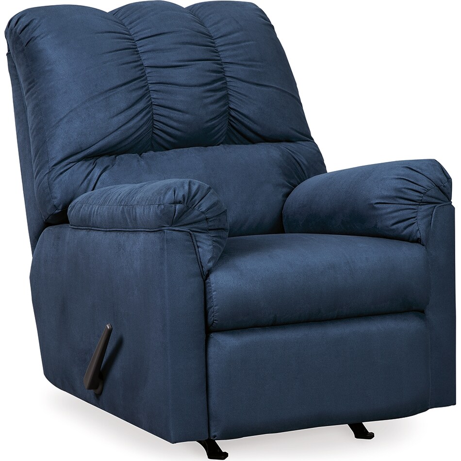 darcy blue recliner   