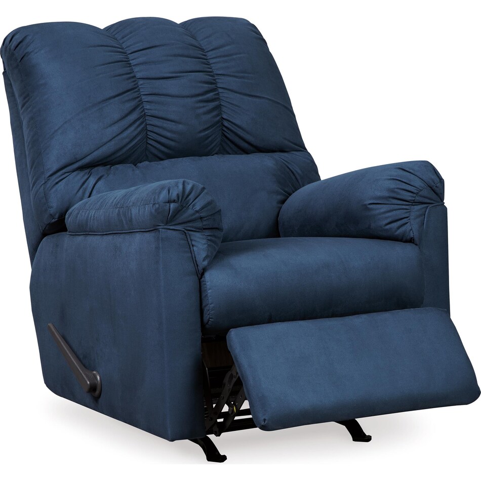 darcy blue recliner   