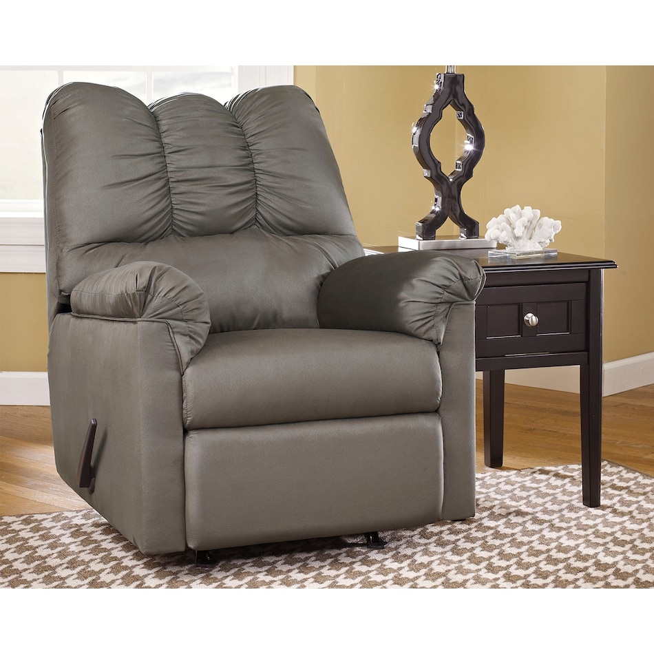 darcy grey recliner   