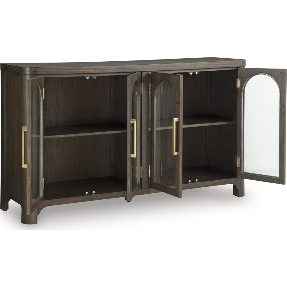 darimore burnished brown sideboard server   