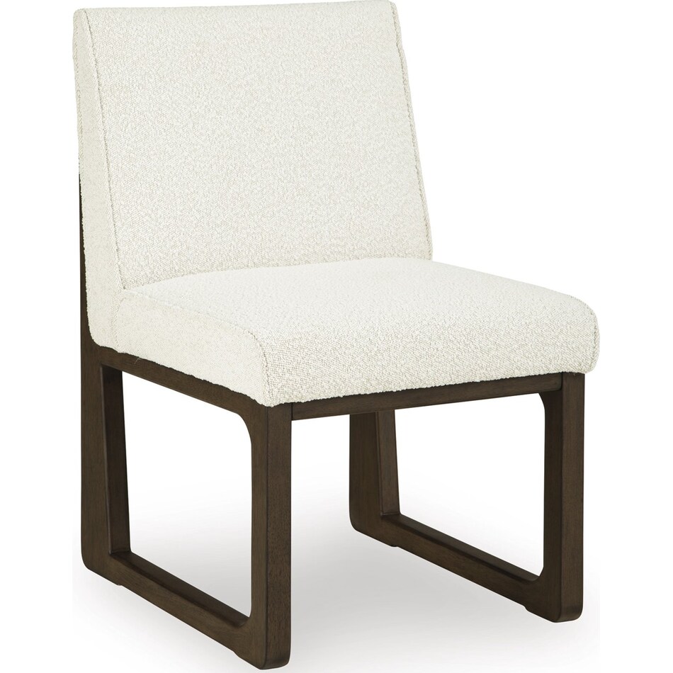 darimore off white brown side chair   
