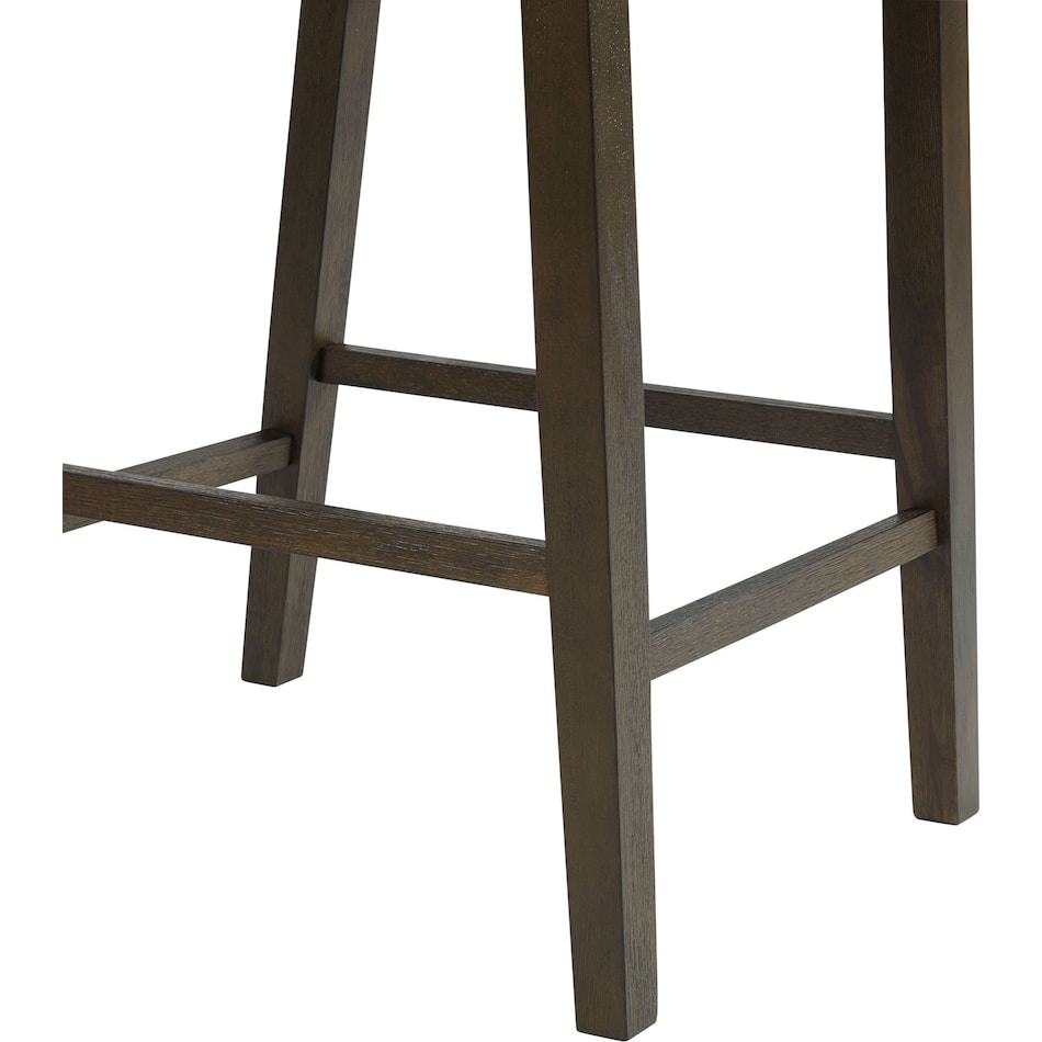 dario dapper walnut counter chair   