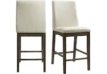 dario dapper walnut counter chair   