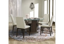 dario dapper walnut side chair   