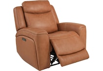 davidson carmel power leather recliner   