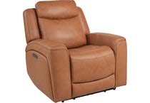 davidson carmel power leather recliner   