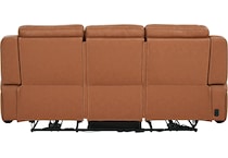 davidson carmel power leather reclining sofa   