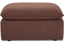 dayton brown ottoman   