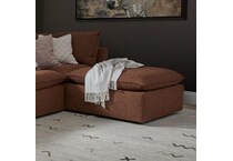 dayton brown ottoman   
