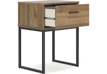 deanlow honey nightstand   