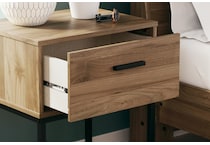 deanlow honey nightstand   