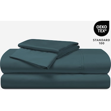 BEDGEAR HYPER-COTTON SHEET SET, DEEP TEAL, SPLIT KING