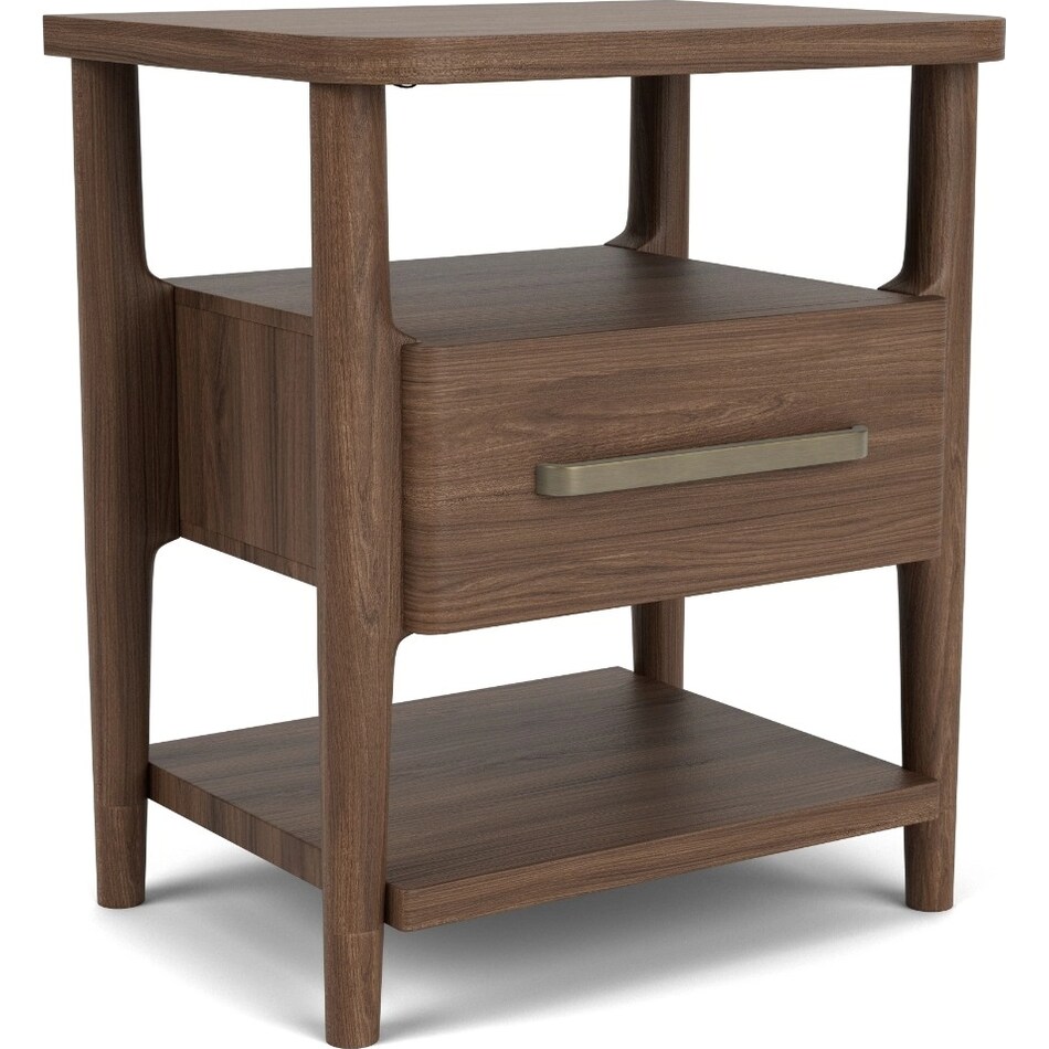 delling nouveau walnut nightstand   