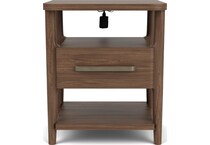 delling nouveau walnut nightstand   