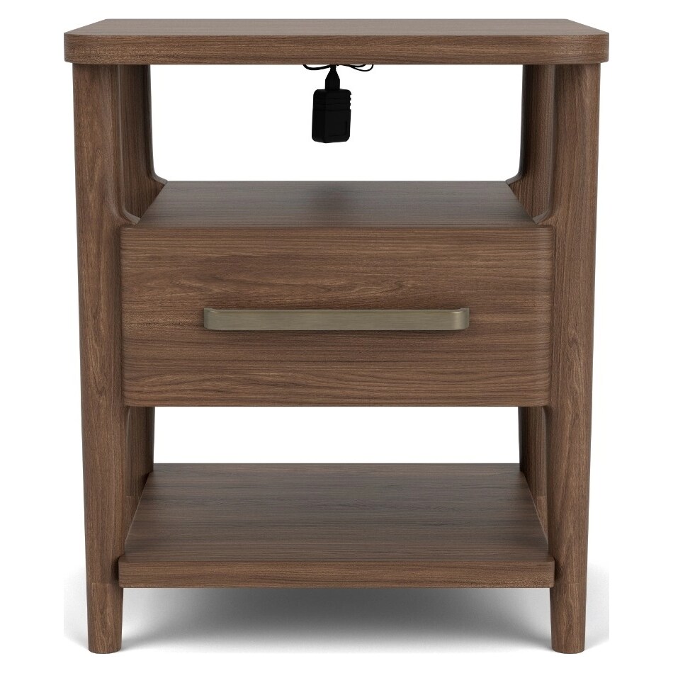 delling nouveau walnut nightstand   