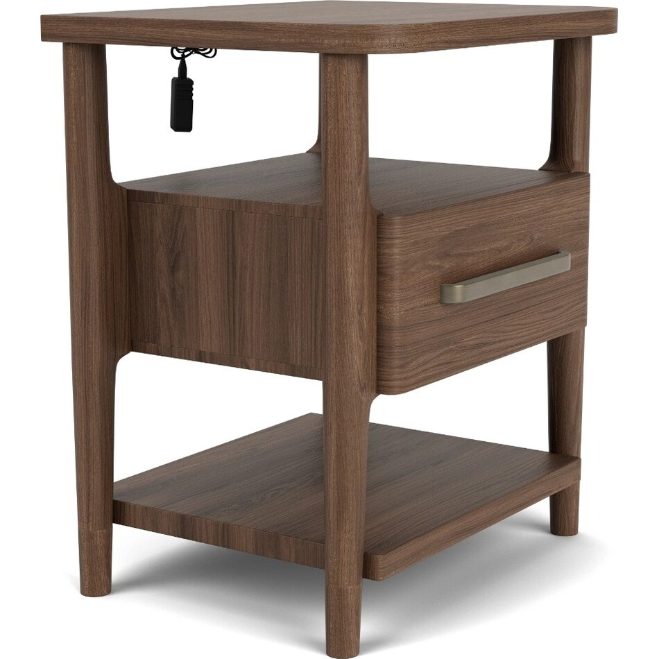 delling nouveau walnut nightstand   
