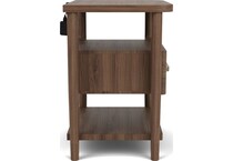 delling nouveau walnut nightstand   