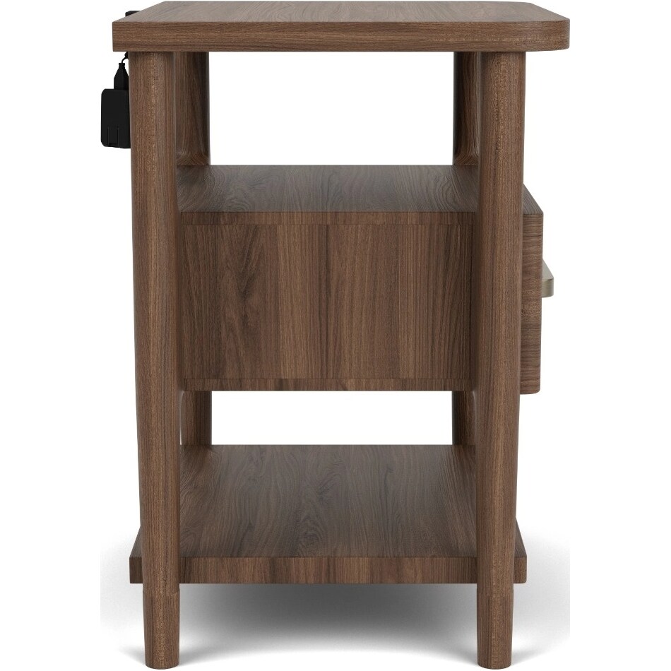 delling nouveau walnut nightstand   