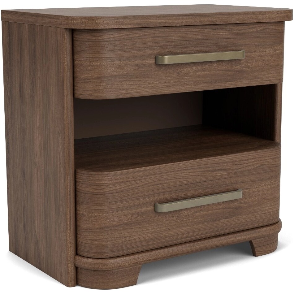 delling nouveau walnut nightstand   