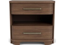 delling nouveau walnut nightstand   