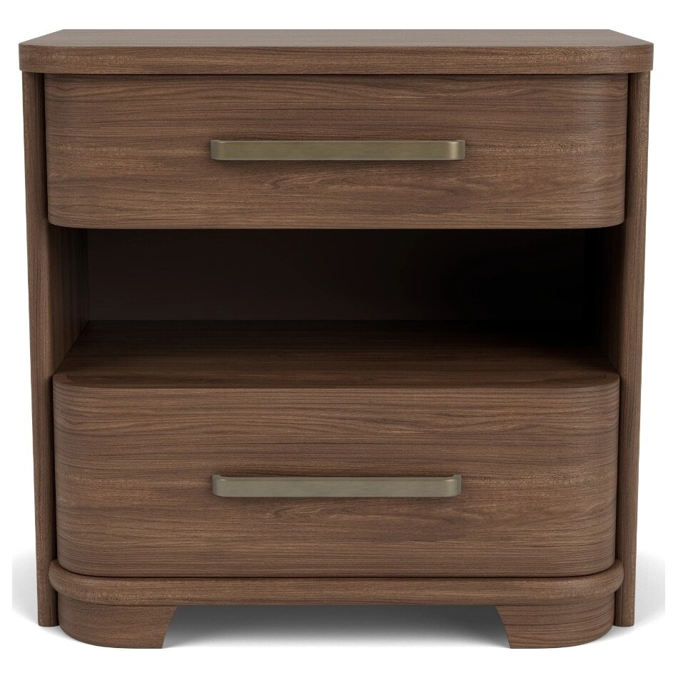 delling nouveau walnut nightstand   