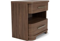 delling nouveau walnut nightstand   