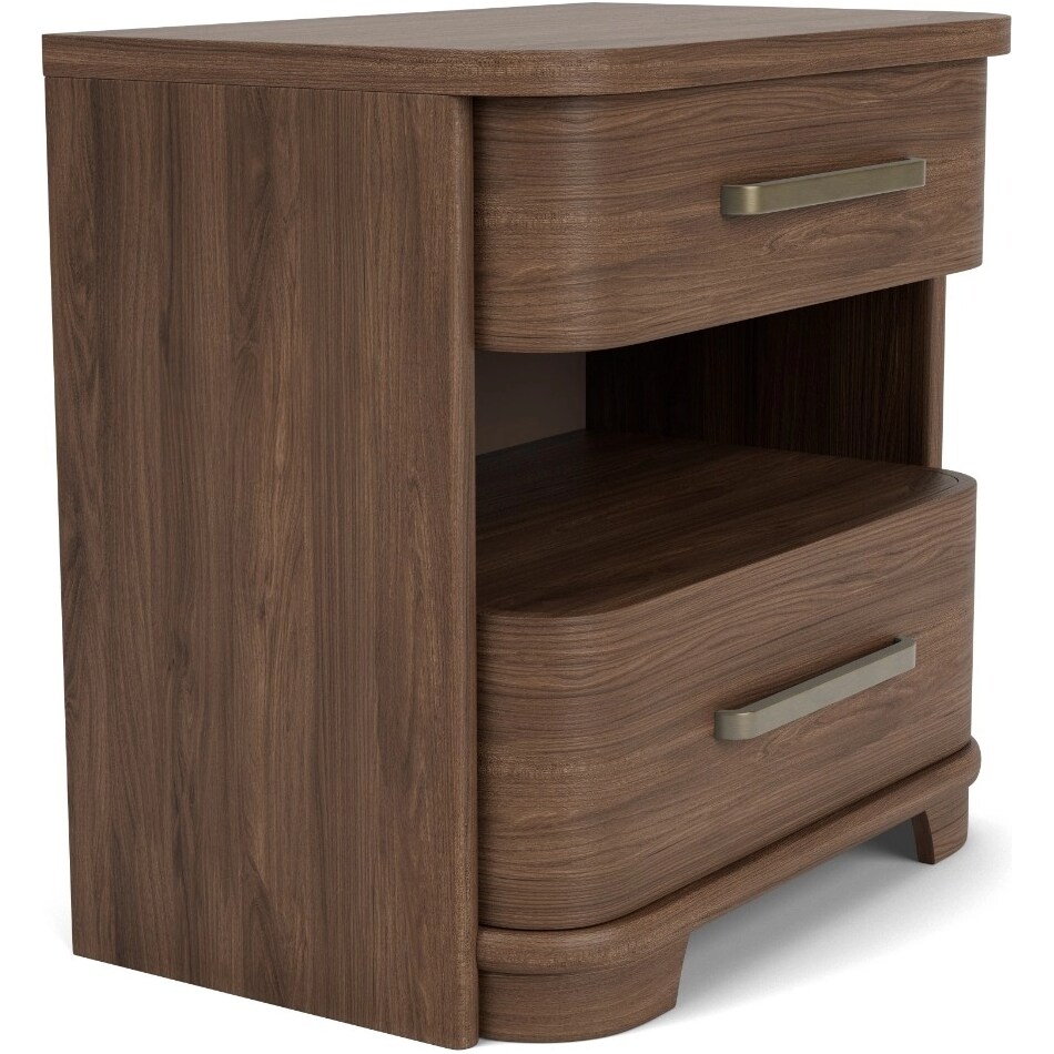 delling nouveau walnut nightstand   