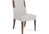 delling nouveau walnut side chair   