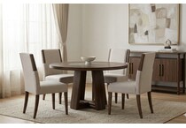 delling nouveau walnut side chair   