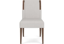 delling nouveau walnut side chair   