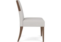 delling nouveau walnut side chair   