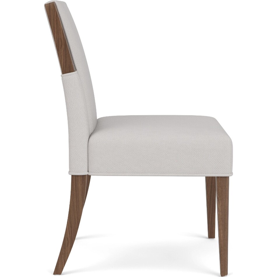 delling nouveau walnut side chair   