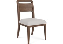 delling nouveau walnut side chair   